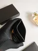 패션 카드 홀더 캐비어 여자 미니 지갑 디자이너 순수한 색상 진짜 가죽 자갈 질감 고급 블랙 지갑 상자