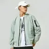 Herrjackor Autumn Men Baseball Sportswear Jacket Fashion Flight Suit Huva All-Match Boutique Clothing Simple Stylemen's