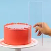 Raspador de creme de bolo transparente Fazendo ferramentas de decoração de panificação de acrílico retangulares 220815