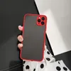 Shockproof Armor Matte phone Cases For iPhone 14 13 12 11 Pro Max XR XS X 7 8 Plus SE Mini Luxury Silicone Bumper Clear Hard PC Cover