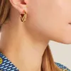 럭셔리 스터드 패션 귀걸이 여성을위한 디자이너 간단한 클래식 편지 골드 귀걸이 기념일 웨딩 파티 선물 고품질 쥬얼리