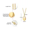 Hanger kettingen van hoge kwaliteit gouden kleur scheurdruppel crematie urns as kist voor pet menselijke juweliershanger