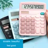 Multicolor Portable 12 Digit Calculators Large Screen Desktop Student Electronic Calculator AA Battery Power Supply Affordable Off1449059