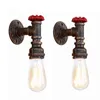 Wall Lamp Style Vintage Steam Punk Loft Industrial Iron Rust Water Pipe Lamps E27 Sconce Lights For Living Room Bedroom BarWall LampWall