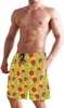 Men's Shorts Lemon Orange Lime Grapefruit Slices Men's 3D Graphic Print Summer Surfing Beach Board Swimwear With PocketMen's Naom22