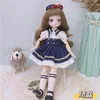 30CM poupée 21 articulations mobiles BJD 12 pouces maquillage habiller mignon couleur Anime yeux poupées avec des vêtements de mode pour les filles jouet 220707