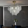 Pendelleuchten Licht Luxus Glas Kronleuchter Postmoderne minimalistische kreative Kunst Wohnzimmer Schlafzimmer Esszimmer Wasser Ripple LampPendant