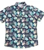 Yüksek kaliteli tropikal okyanus Baskı Hawaii Gömlek Kısa Kollu Üst Hombre Camisa Rahat Streetwear Çiçek Plaj Kıyafeti Hawaii 3XL Bluz