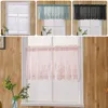 Curtain & Drapes 1pc White Wave Lace Half Living Room Tulle Short For Kitchen Cabinet Door Cafe Small Window WholesaleCurtain