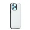 Mobiltelefon Hybrid Armor telefonfodral för iPhone 14 Pro Max 13 12 11 Combo 2 i 1 TPU PC Stötsäkert mobilt bakskal D1
