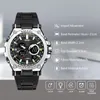 Sport Men's Watch LED 50M Waterproof Digital Multifunkcyjny Kwarcowe zegarki kwarcowe dla męskiej mody stopni Stopwatch Watche Men Mężczyzna