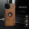 Business Leather Case Soft TPU Full Protection Case Cover för iPhone 15 14 13 12 Mini 11 Pro Max X XR XS Max 8 7 Samsung S22 S23 Ultra Plus A54