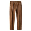 Pantalons pour hommes Corduroy Casual Business Mode Solide Droite Pantalon de coupe régulière Mâle Noir Kakhi Gris Hommes VêtementsMen's Drak22