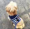 Collari per cani Guinzagli Collare regolabile Imbracatura Guinzaglio Creativo Stile abito blu Cani Gilet Designer Grooming Pet Anti Lost Decorazione Mascotas