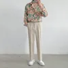 Chemisiers pour femmes Chemises Vintage Floral Complet Imprimé À Manches Longues Boutonné Chemise Femmes Tops Casual Coréen Harajuku Hommes Printemps Plus La Taille Beac