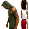 Fashion Summer Mens Sleeveless Hoodie TShirts Muscle Sweatshirt Cool Hoody Tops GYM Sport Slim Fitness Hooded Sportswer Tees 220607