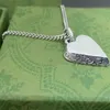 Collier pendentif coeur d'amour Vintage de styliste, modèle de collier plaqué argent de haute qualité pour Couple, fourniture de bijoux à la mode