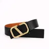 2022 Top Quality 70 double sided V Signature Designer belt Classic luxury wide girdle for girl party Genuine Leather black orange8882950