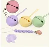 Silicone Pacifier Holders Placate Pacifiers storage bag Portable dustproof pacifier storages bags Nipple Baby Feeding Products DE373