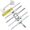 Ensemble de 32 tarauds et matrices HSS Clé métrique coupe M3-M12 H Kit d'ingénieur d'outils de filetage avec boîtier en métal 220428