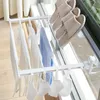 Telescopic Window Drying Rack Free Punching Wall-Mounted Indoor Suction Cup Folding By Sill Clothes Rod by sea