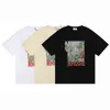 Brand Designer Luxury Rhude High Quality t shirt Trendy Rh Limited Rhude Leisure High Street Hip Hop Summer Loose Round Neck Short Sleeve 6541