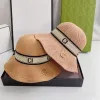 Projektantka czapki wiadra Sunhats Caps for Women Mens Straw Hat Designers Casquette unisex litery mężczyzn Visors Caps Hats 2205214d346s