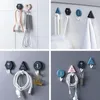 Hooks & Rails Pcs Key Hook Wall Coat Hanger Simple Nordic Style Geometric Elements Rack Holder Self-adhesive Stand For Home DecorationHooks