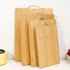 Bloco de corte de bambu carbonizado Bloco de frutas de cozinha grandes tábuas de corte domésticas espessadas dd