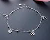 アンクレットドロップ配達2021 Miqiao Bracelet Ankle Women 925 Sterling sier Foot Body Chain on Leg Ladies Jewelry Love Simple Su7674465