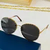 2022 neue Luxus Marke Sonnenbrille Z1623 Oval Rahmen Männer Damen Rand Wicklung Zarte Gold Kleine Kette Womens Casual Shopping Gläser