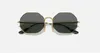 Exklusiva solglasögon för män och kvinnor metall ramar av högsta kvalitet utomhus rese mode åttonal solskydd spegel 19723123181
