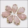 Hanger kettingen hangers sieraden natuurlijke erts edelstenen rozenkwarts reiki kristallen stenen pijlpunt charme dhwfr