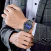 Wristwatches Fashion Men Iced Out Watch Retro Style Mens Watches Top Quartz Clock Sports Gold Reloj HombreWristwatchesWristwatches