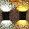 PCS güneş lambası açık LED aydınlatma Bahçe dekorasyon duvar dekor lambaları için su geçirmez balkon avlu sokak bahçe ışığı J220531