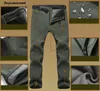 Winter Pants Men Outwear Soft Shell Fleece Thermal Trousers Mens Casual Autumn Thick Stretch Waterproof Military Tactical 220325