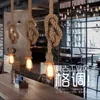 Pendant Lamps Rope LED Lights Vintage Retro Loft Industrial Hanging Lamp For Living Room Kitchen Home Light Fixtures Decor LuminairePendant