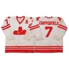 C26 NIK1 7 Ron Chipperfield Calgary Cowboys 1975-77 Hokej Jersey Haft Hafted Dostosuj dowolny numer i nazwisko Kolegium