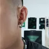 Shaped Hollow Droplet Irregular Stud Earrings Hip-Hop Street Titanium Steel Minimalist High Jewelry Accessories For Men And Women