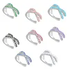 CLIP-ON SCREW BACK 100% S925 Sterling Silver Clip on Earring Colorful Micro Pave Zircon Non Piered Cuff Earrings Korean Earcuff Pendiente