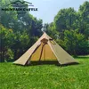 Сверхлегкая пирамида палатка Big Camping Teepee 4 сезон Season Backpack Winter Winter Purdations Tent Awnings с плитой Jack H220419