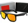 نظارة شمسية للرجال الكلاسيكية مربعة مربعة ألوان استقطابية عاكسة النظارات الشمسية المعدنية العدسات للرجال والنساء بولارويد مع صندوق