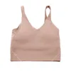 Lu-088 femmes Sports Yoga Tenues Soutien-Gorge Sexy Débardeur Serré Yoga Gilet Avec Poitrine Pad Pas De Beurre Doux Athlétique Fitness Vêtement Logo Personnalisé