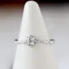 Bague femme argent zircon cubique mariage fiançailles bijoux fins bagues de fiançailles diamant