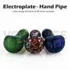 Volcanee Magic Electroplate Water Pipes 유리 오일 버너 핸드 담배 파이프 흡연 액세서리