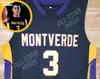 SJZL98＃3 D'Angelo Russell Retro Montverde High School Throwback Basketball Jerseyは任意の数と名前をステッチしました