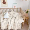 Blankets & Swaddling Baby Blanket Gauze Soft Thermal Daisy Crib Comforter Lace Edge Breathable Infant Bedding Large Warm Growth
