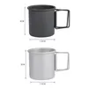 Tasse de camping Gobelets en titane Tasses à café en acier inoxydable de voyage portables Tasse à thé pour camping / voyage / usage domestique 300 ml PAR MER GCB15027