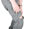 남성용 바지 남성의 경량화물 하드 토지 분리 가능한 다리 반바지 조절 가능한 편안하고 통기성 멀티 포켓 맨