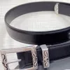 Designer riem paar heren riemen 30 mm topkwaliteit luxe merk offici￫le replica gemaakt van echte kalfsleer met roestvrijstalen gesp tailleband voor man 004